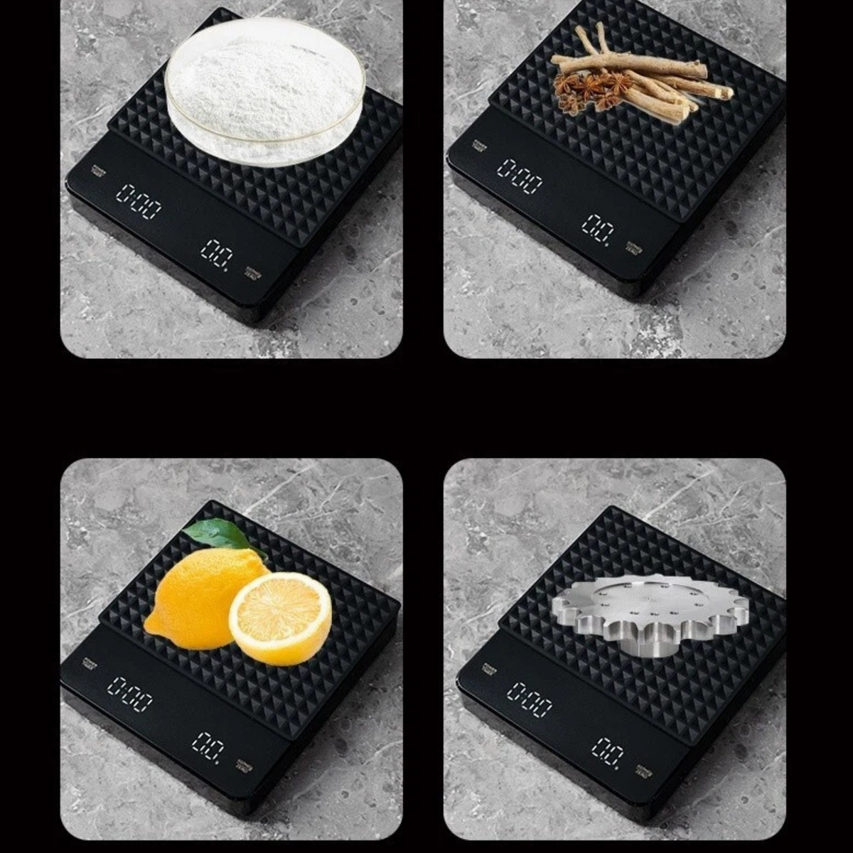 High Display 3Kg/0.1g Electronic Digital Coffee Scale With Timer Precision