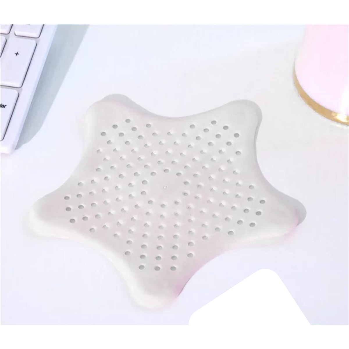 White Covers Filter Sink Strainer Bathroom Drain Hair Catcher Bath Stopper