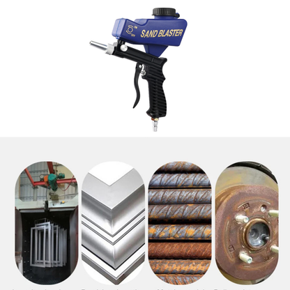 Gravity Sand Blaster Gun Portable Pneumatic Tool Surface Cleaning Device
