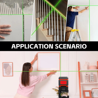 Laser Level Self Leveling 360° Rotary Line Measuring Tool Construction DIY Use
