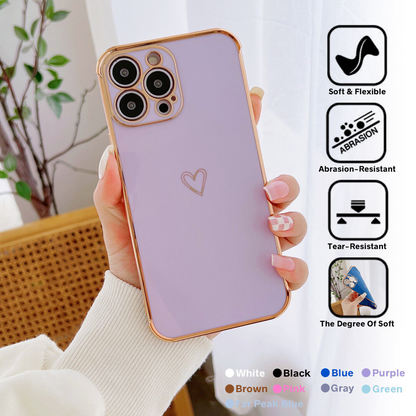 Girly Heart Shockproof Case For iPhone 15