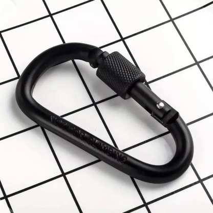 Key Chain Clip Lock Camping Keyring D-Ring Screw Aluminum Snap Hook Carabiner 5x