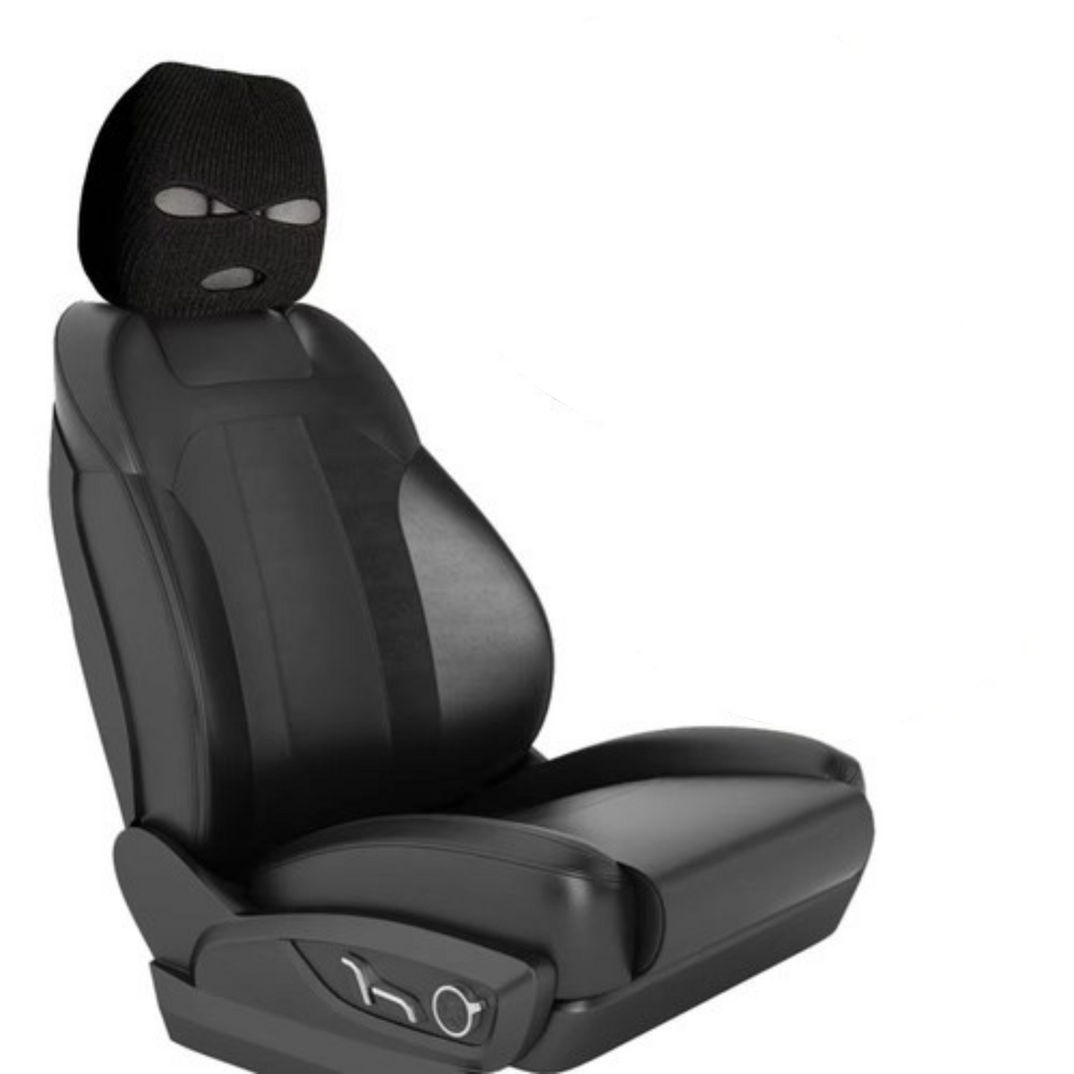 Universal Personality Black Car Headrest Cover Protector Fit