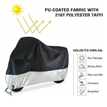 Waterproof Motor Bike Storage Motorcycle Cover Motorbike Cruiser Large