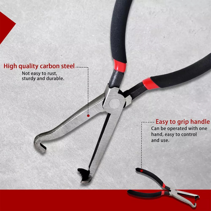 Red Black Pliers for Car Connectors 8inch Electrical Disconnect Long Spark Plug