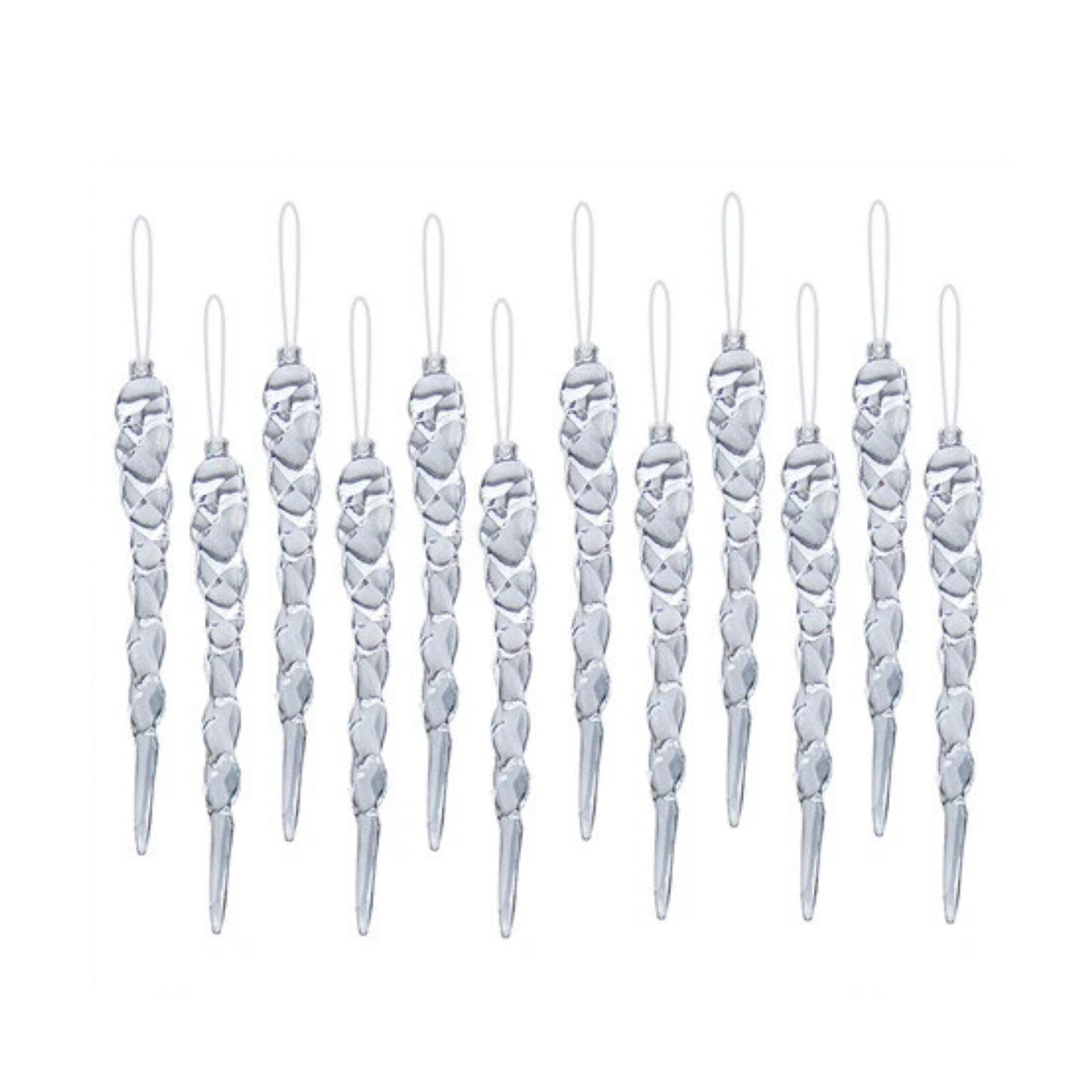 Droplet Icicle Hanging Ornaments Holiday Decor Merry Christmas Tree