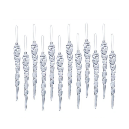 Droplet Icicle Hanging Ornaments Holiday Decor Merry Christmas Tree