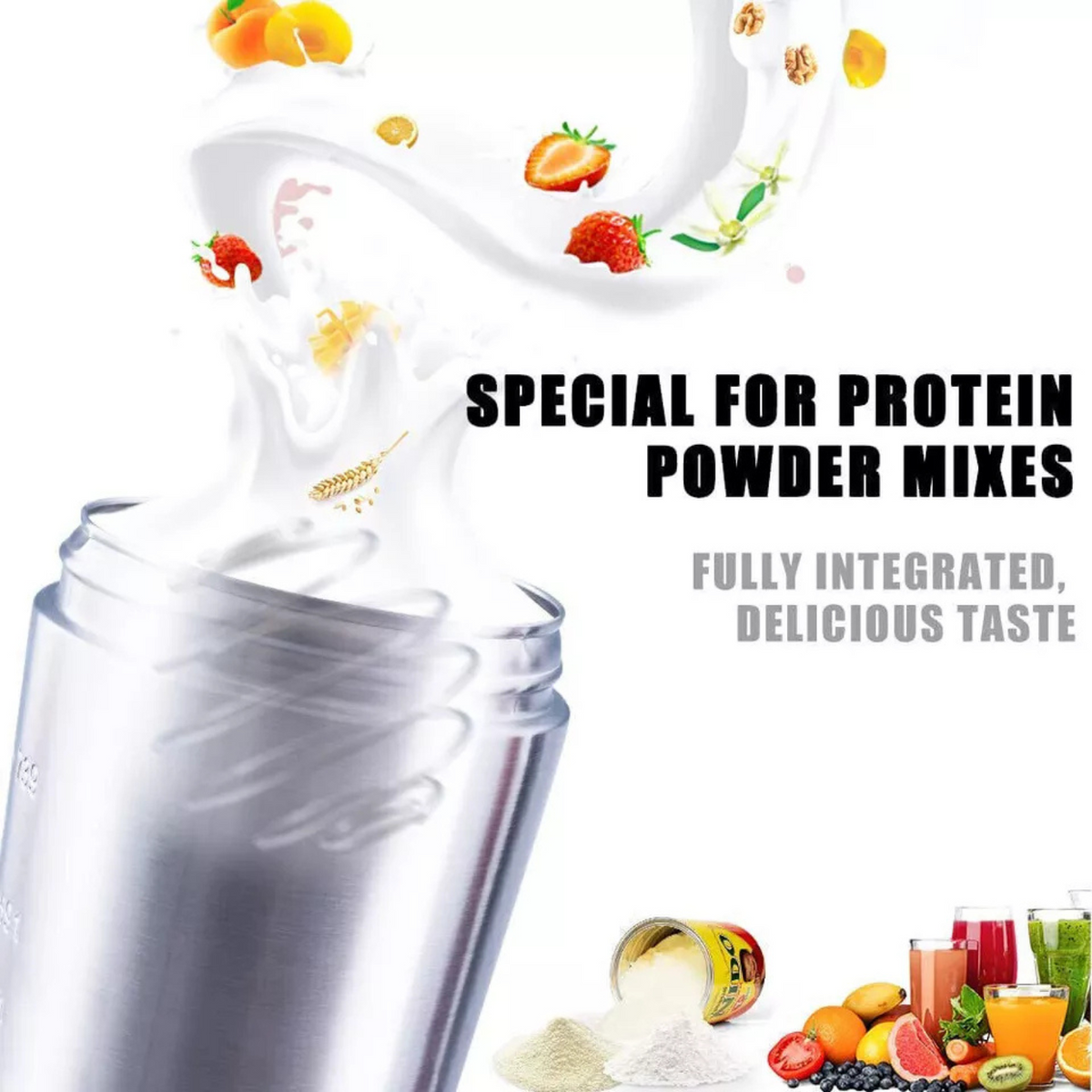 750ml Protein Shaker Bottle BPA-Free with Mixer Ball for Fitness