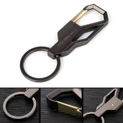 Stylish Metal Car Key Rings Keychain Holder Key Fob Chain Clip Accessory