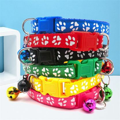 12pcs Adjustable Collar Bell Colours Pet Puppy Kitten Whelping ID Dog Ca
