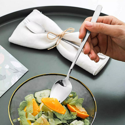 Spoon Fork Cutlery Tableware Stainless Steel Spork Soup Salad Noodle 5X
