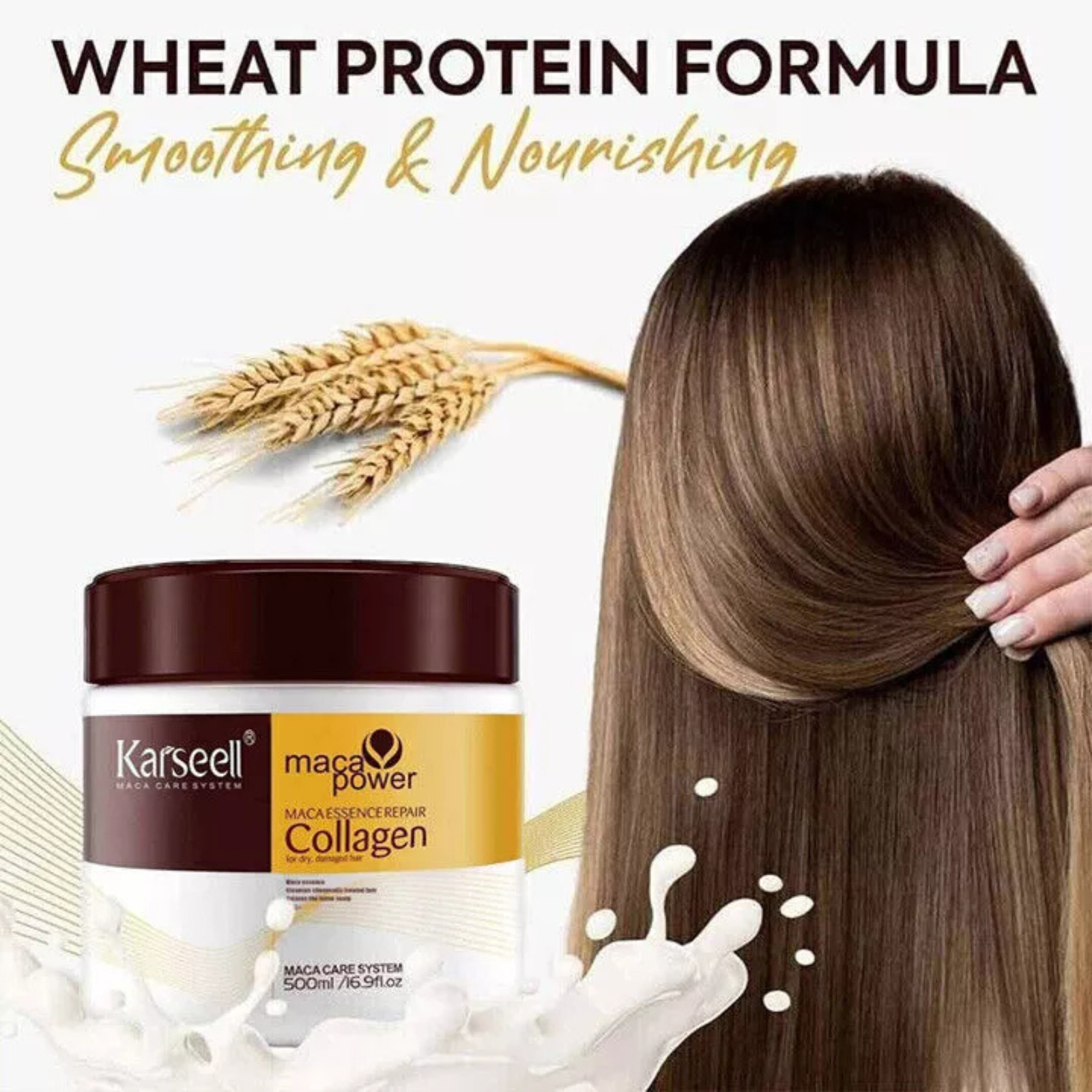 Conditioning Argan Oil Mask Hair Treatment Deep Repair 500ml Karseell Collagen