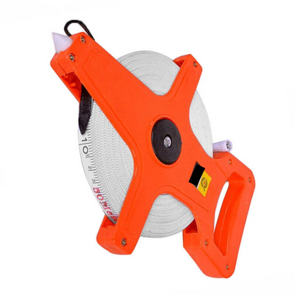 100m Fibreglass Tape Measure Durable Long Measuring Reel Tool