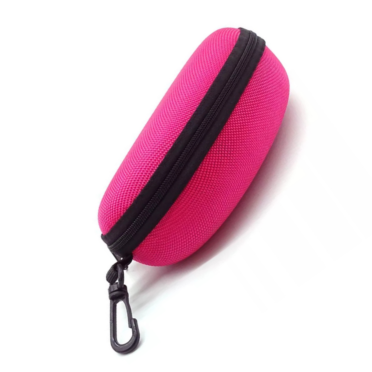 Rose Red Protector Case Box Pouch Portable Zipper Eye Glasses Sunglasses Clam