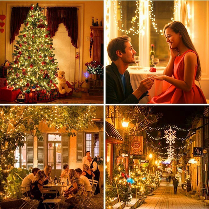 Outdoor Garden Christmas Party Decor Gift  LED Solar Fairy String Lights