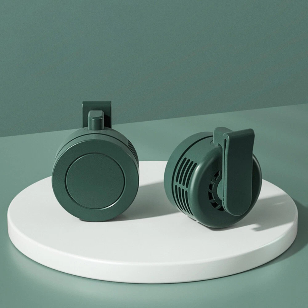 Green 360 Degree Adjustable Silent Mini Bladeless Electric Fan