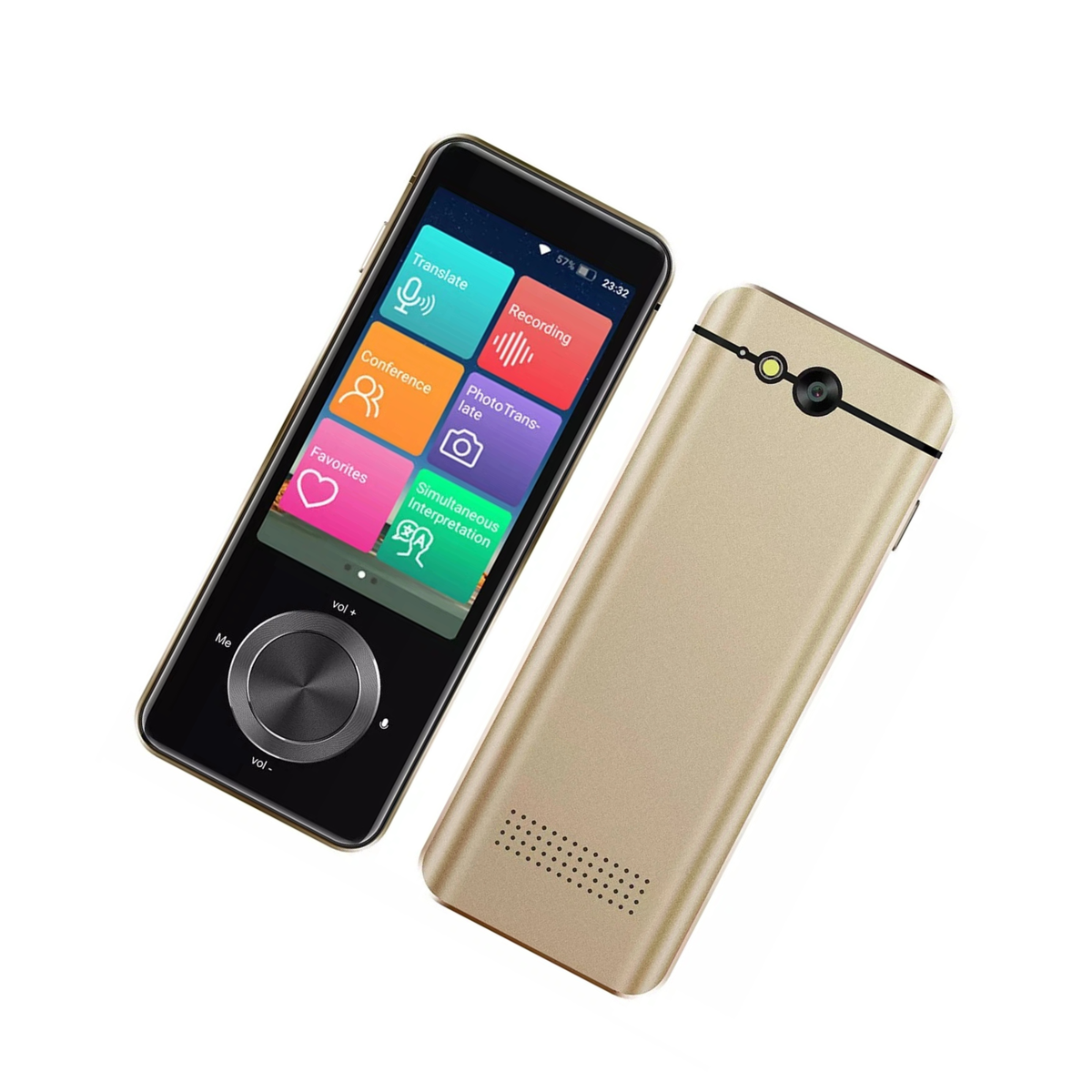 Gold Smart Translator WiFi Two Way Voice Device Supporting 137 Languages