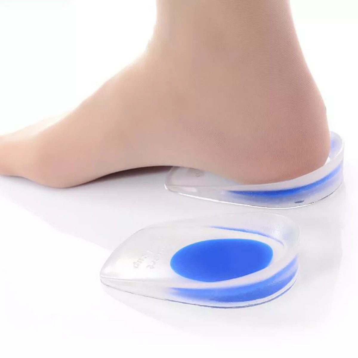 1 Pair Large Insoles Pad Shoe Cushion Cushion Gel Heel Pain Relief Support