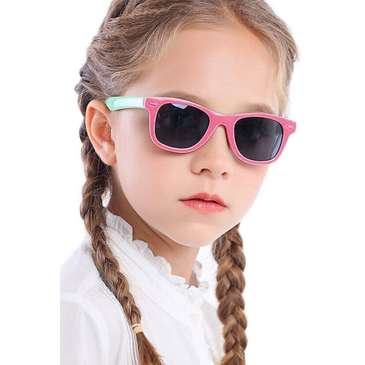 Child UV400 Cute Sun Glasses Kids Flexible UV Protection Sunglasses For Boy Girl