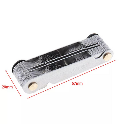 Tap Pitch Inspection Angle 60° Metric 55° Imperial 52 Blades Screw Thread Gauge