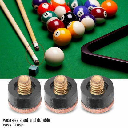 10x Pool Snooker Billiard Commercial Quality Soft Brown Cue Tips 10mm Screw Type