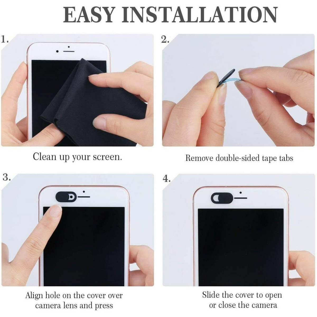 3 Pack Privacy Phone Webcam Slider Camera Cover Protect Tablet Laptop