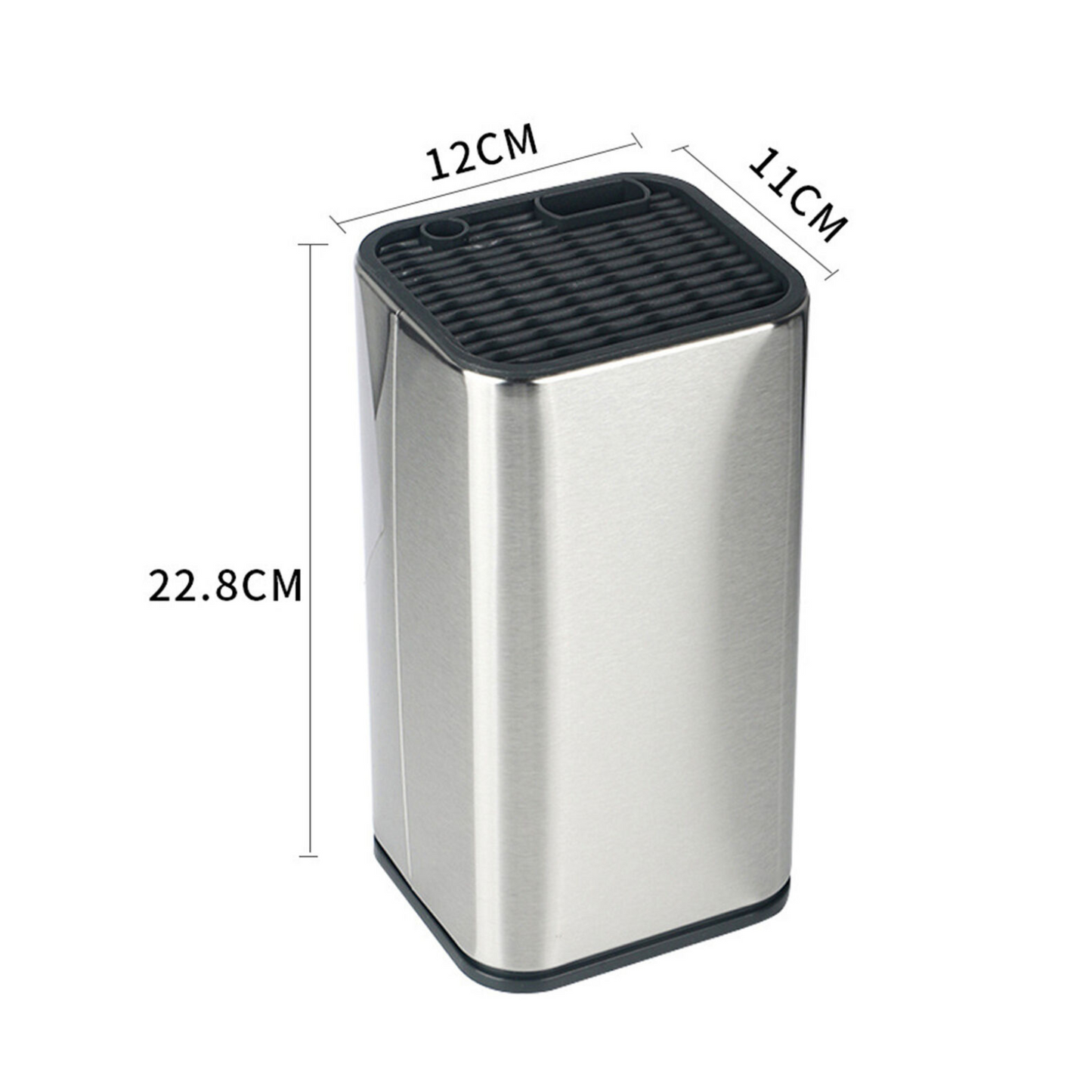 Kitchen Knives Storage Rack Stand Universal Stainless Steel Knife Block Holder