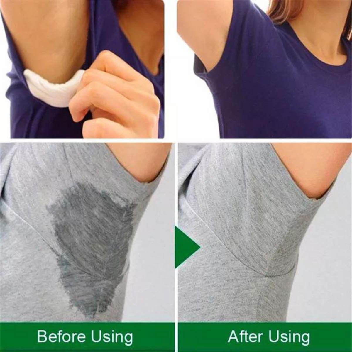 20pcs Sweat Guard Absorbent Perspiration  Shields Underarm Armpit Sweat Pads