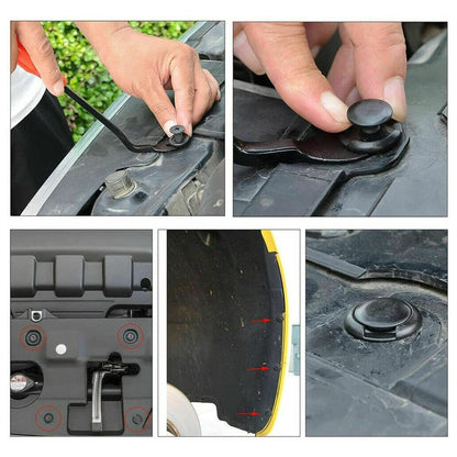 Auto Panel Bumper Rivet Retainer 731pcs Car Trim Body Clips Kit Plastic Fastener