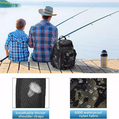 Outdoor Backpack Fishing Gear Bags Fishing Tackle  Storage Bag Shoulder