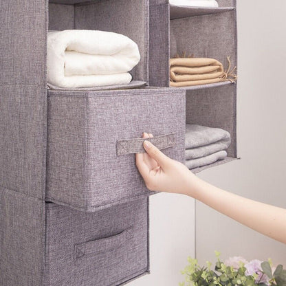 Tidy Clothes Storage 3 Layer Hanging Wardrove Organizer Shoe Garment Shelves