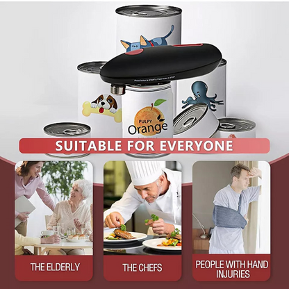Can Opener Restaurant Home Touch Automatic Can Opener Jar Lid Black