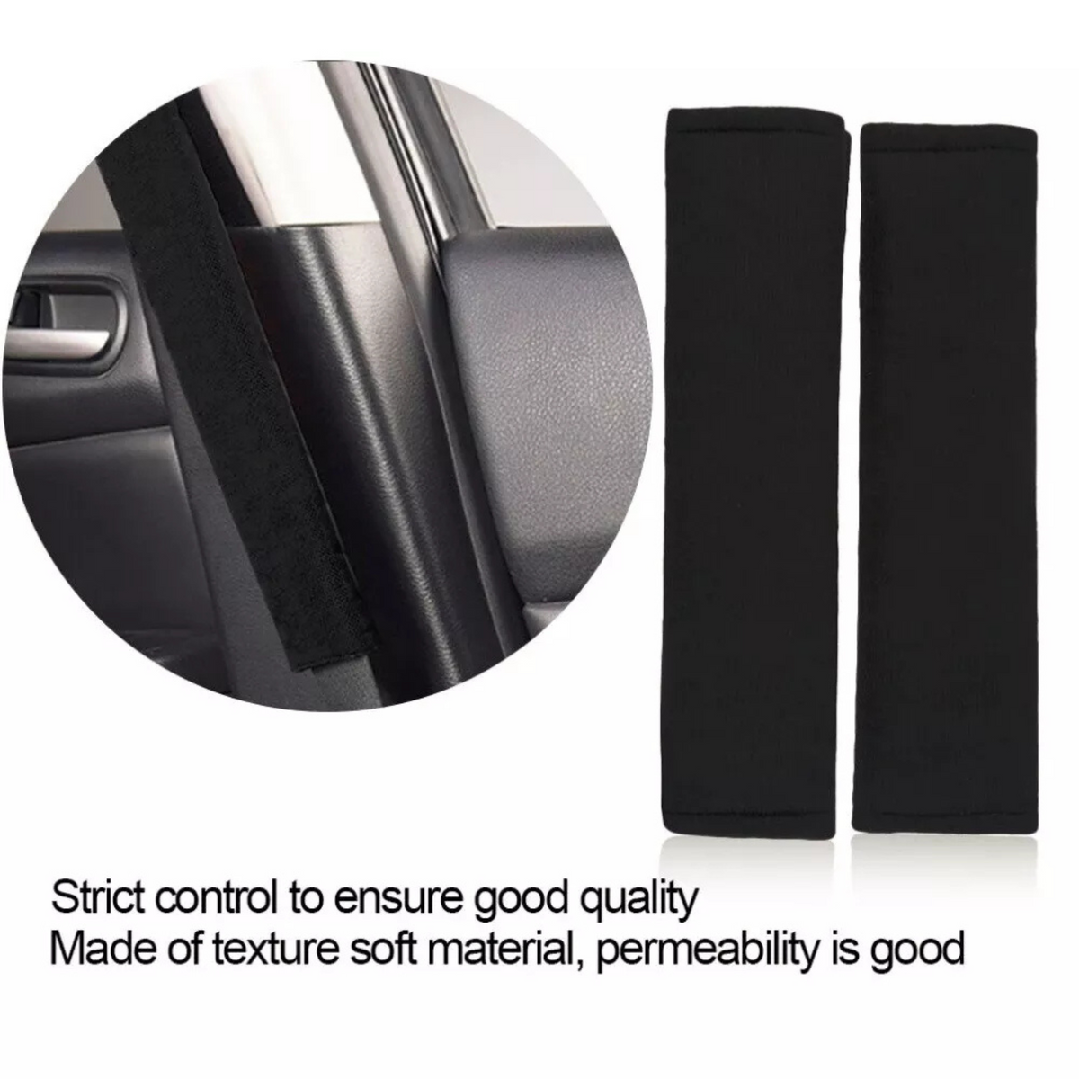 Shoulder Straps Shoulder Pad Harness 2x Car Seat Belt Cushion Cover Soft