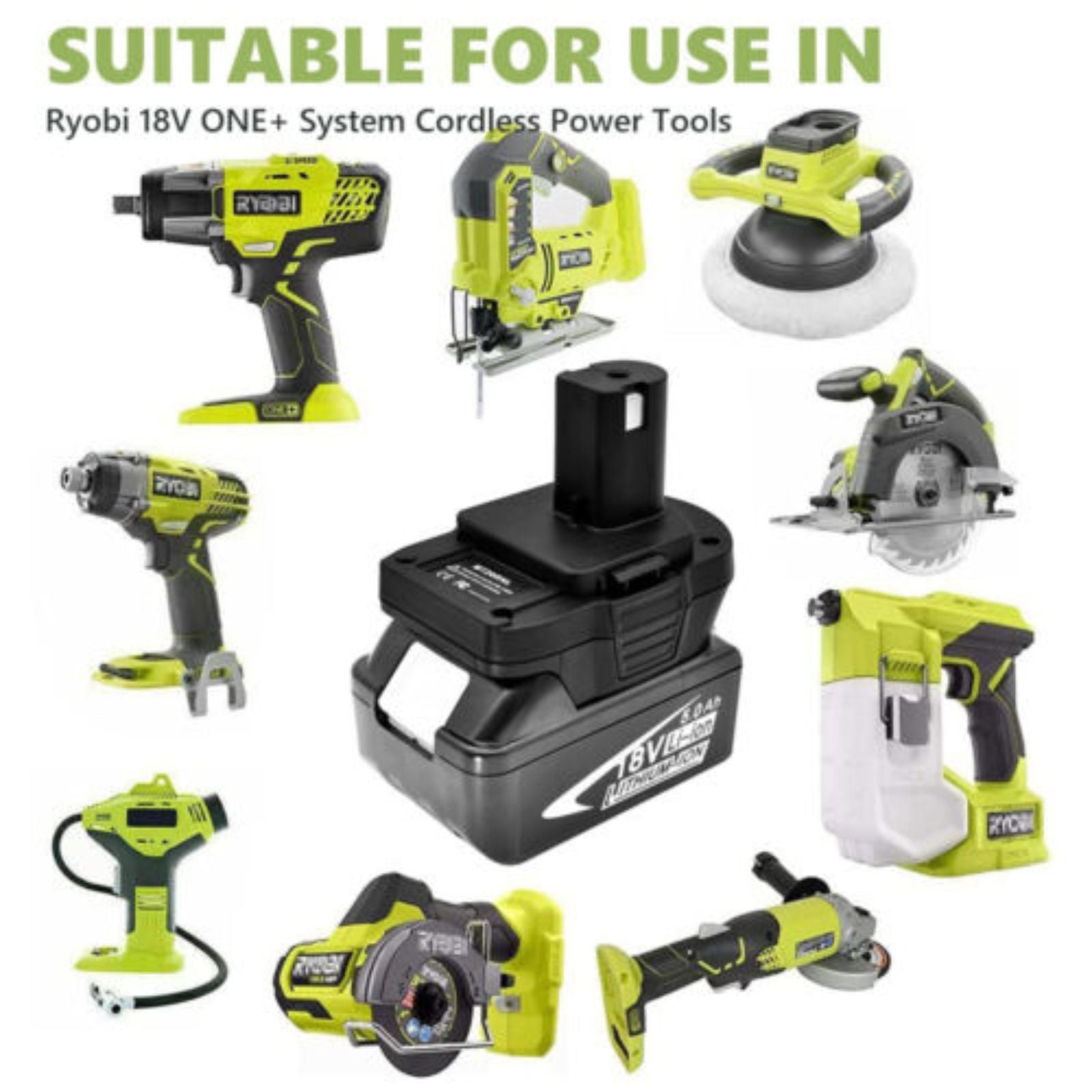 18V Li-ion Battery Adapter For Makita Convert to Ryobi Cordless Connector Tools
