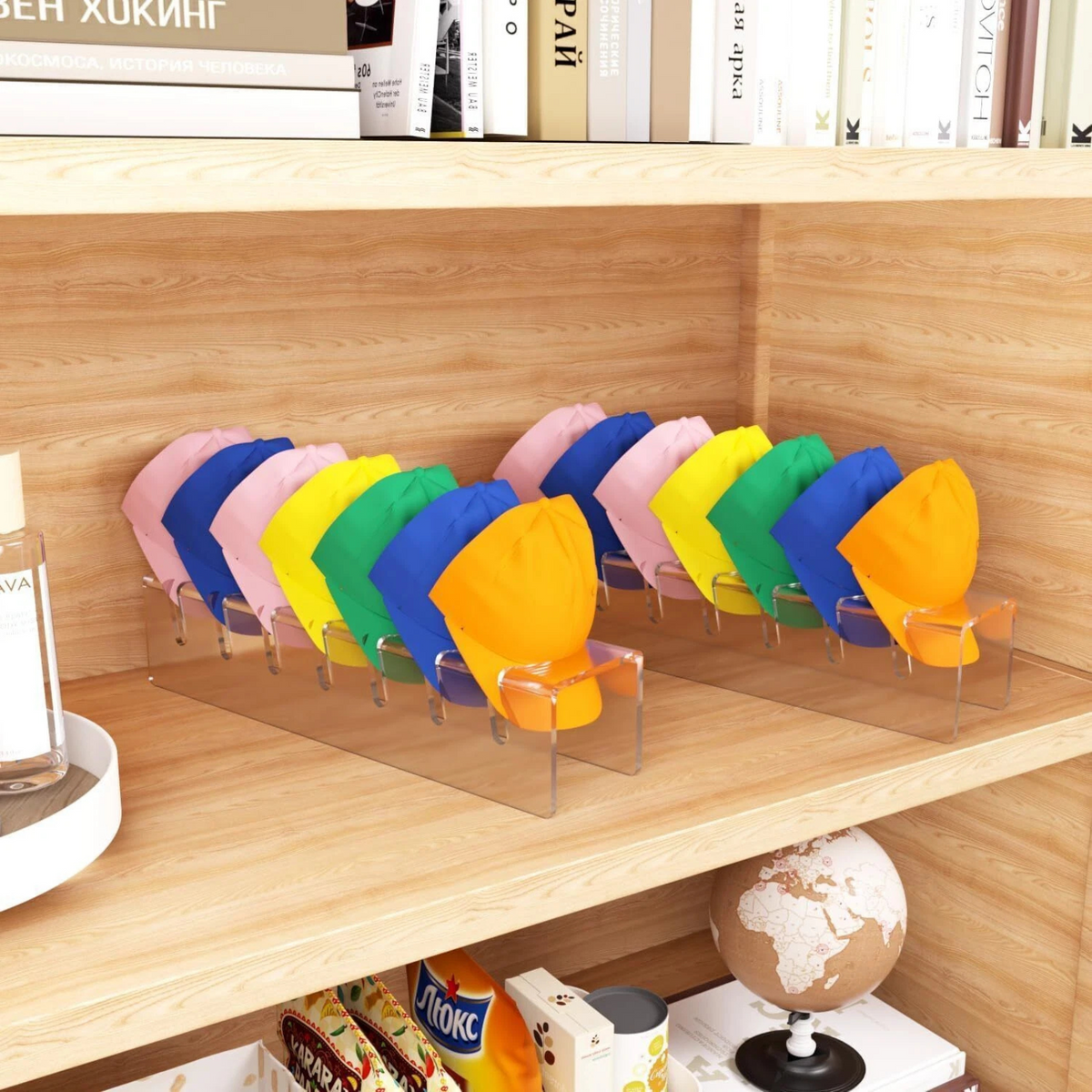 Acrylic Baseball Cap Rack Hat Holder Transparent U Shape Organizer