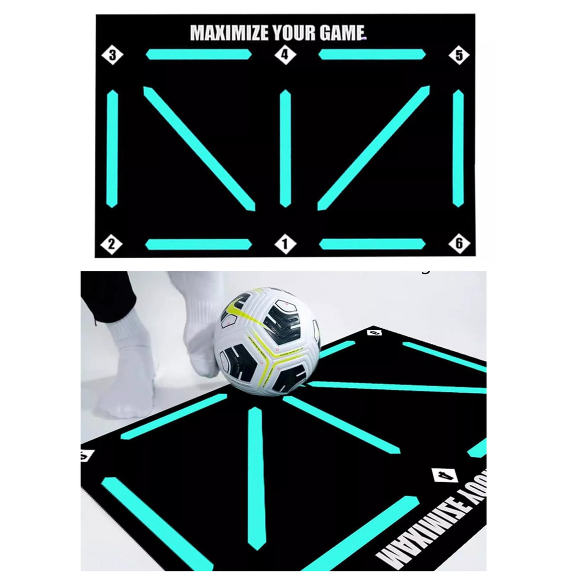 90x60cm Football Mat Training Sport Carpet Socks Non Slip Kids Adults