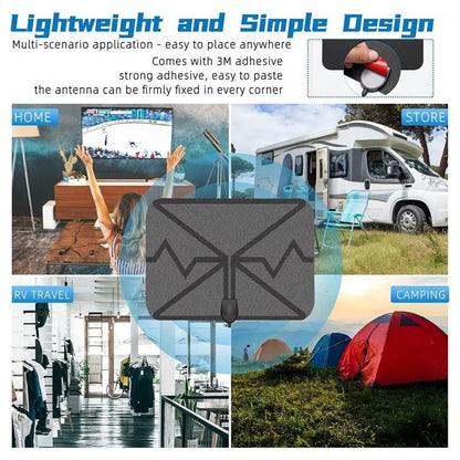 300 Miles Range Digital TV Antenna 1080P HDTV Signal Booster Indoor Amplifier