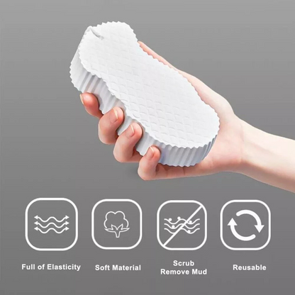 White Scrubber Care Mesh Ultra Soft Exfoliating Bath Sponge Gentle