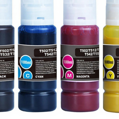 Epson EcoTank Compatible Sublimation Ink Bottle Combo 100ml 4 Pack