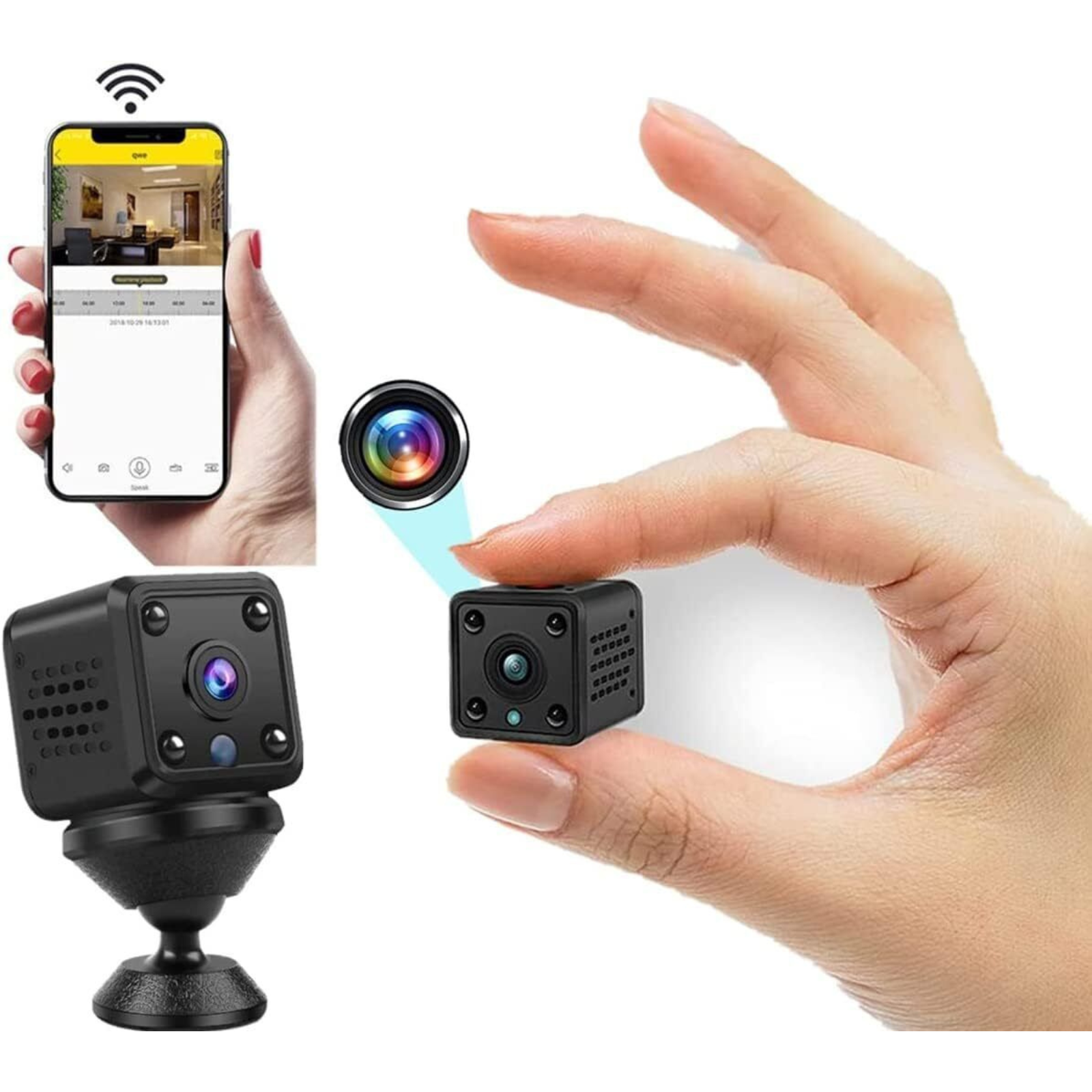 Spy Camera Cam Network Monitor 4K HD Mini WiFi Wireless IP Night Vision