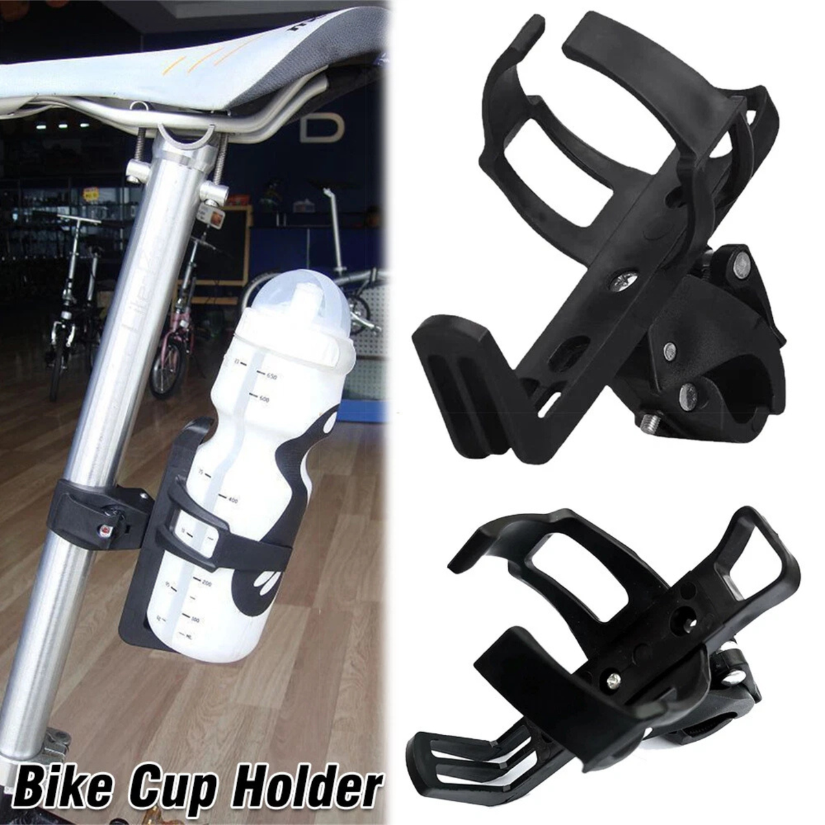 Bike Water Bottle Cup Holder Cage Mount Handlebar Drink Cycling Accessory