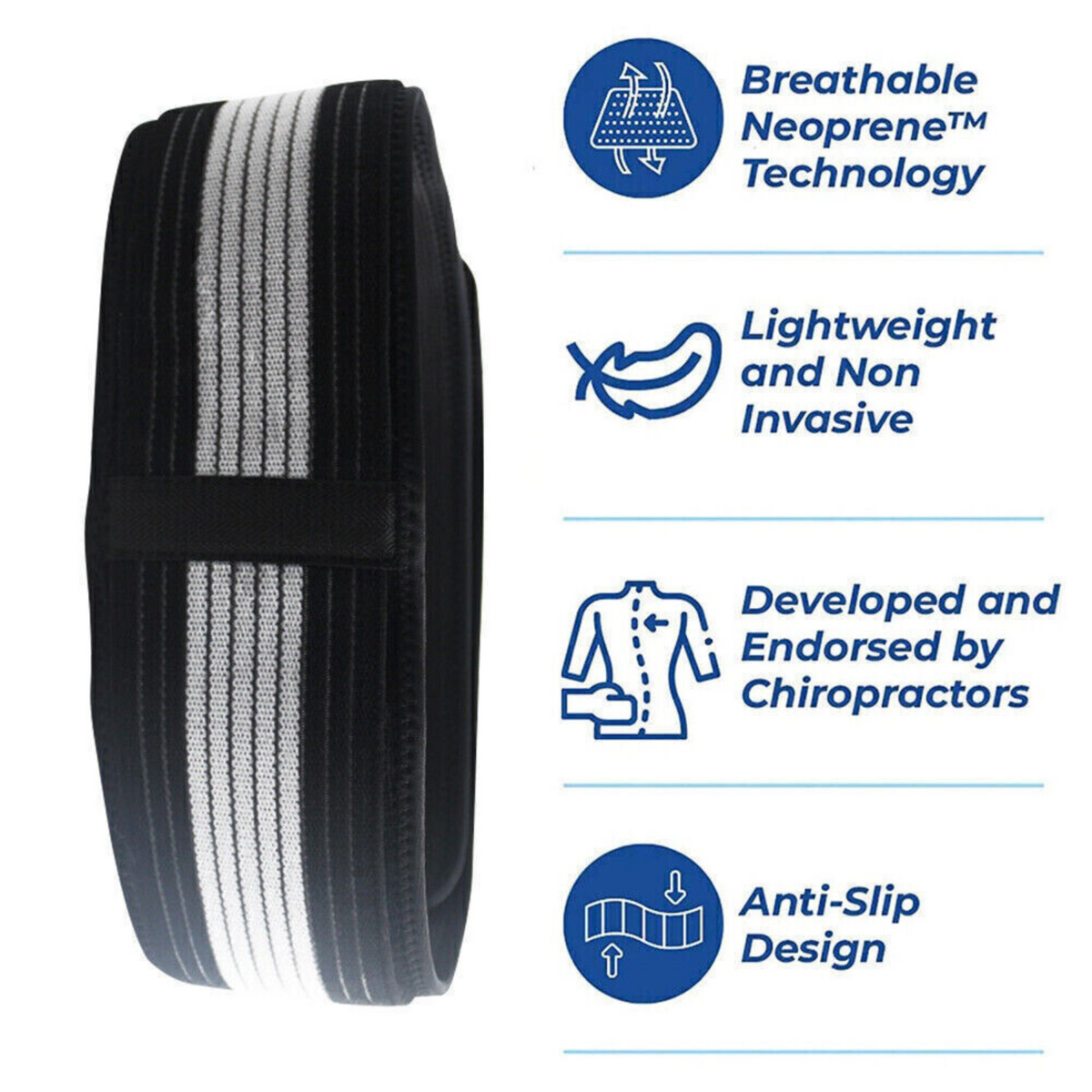 Lower Back Support Brace DAINELY BELT for Men and Women Hip Pain HQ
