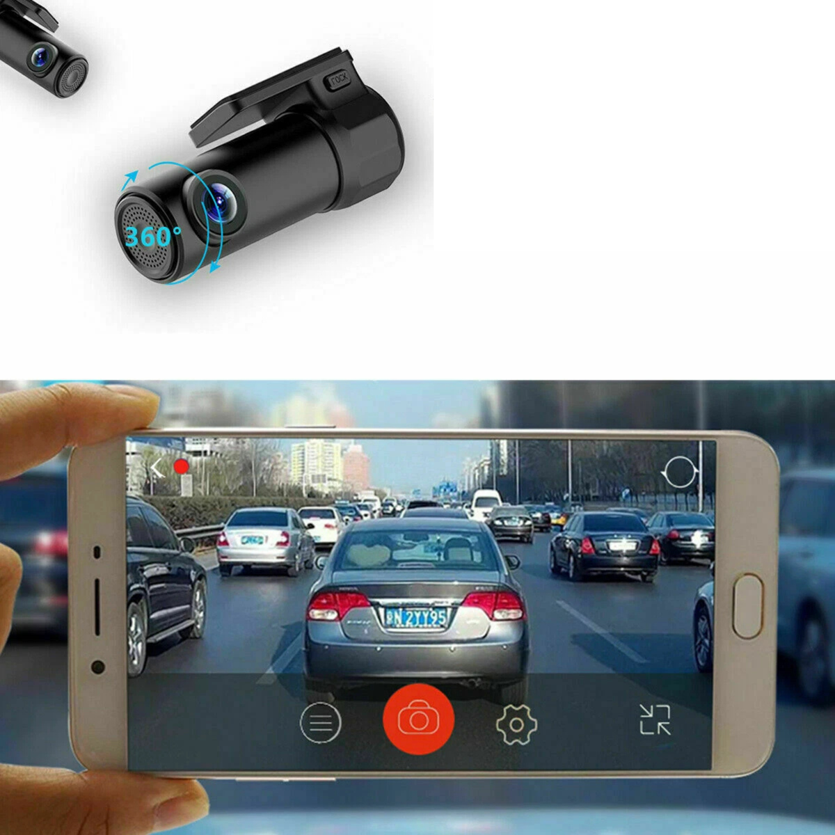1080P WiFi Car DVR Dash Cam 170 Degree FHD Lens Video Recorder
