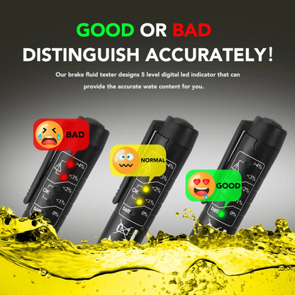 Test Indicator Pen Brake Oil Fluid Tester LED Moisture Liquid Tool Car Vehicle