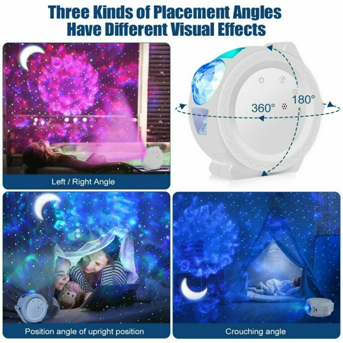 3D Ocean Star Sky 3In1 LED Galaxy Starry Night Light Projector  Party Lamp Gift