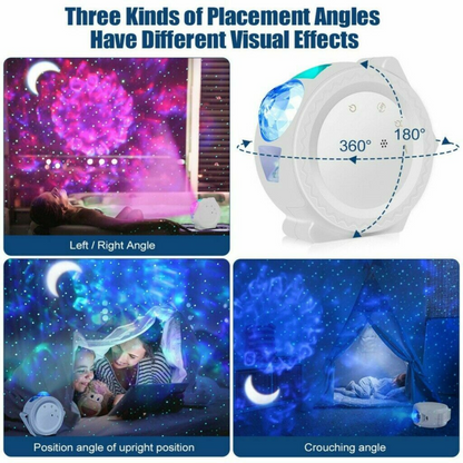 3D Ocean Star Sky 3In1 LED Galaxy Starry Night Light Projector  Party Lamp Gift