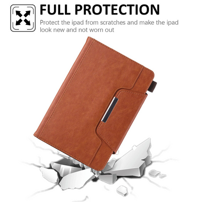 iPad Pro 12.9" 2022 Brown Luxury Leather Case Cover