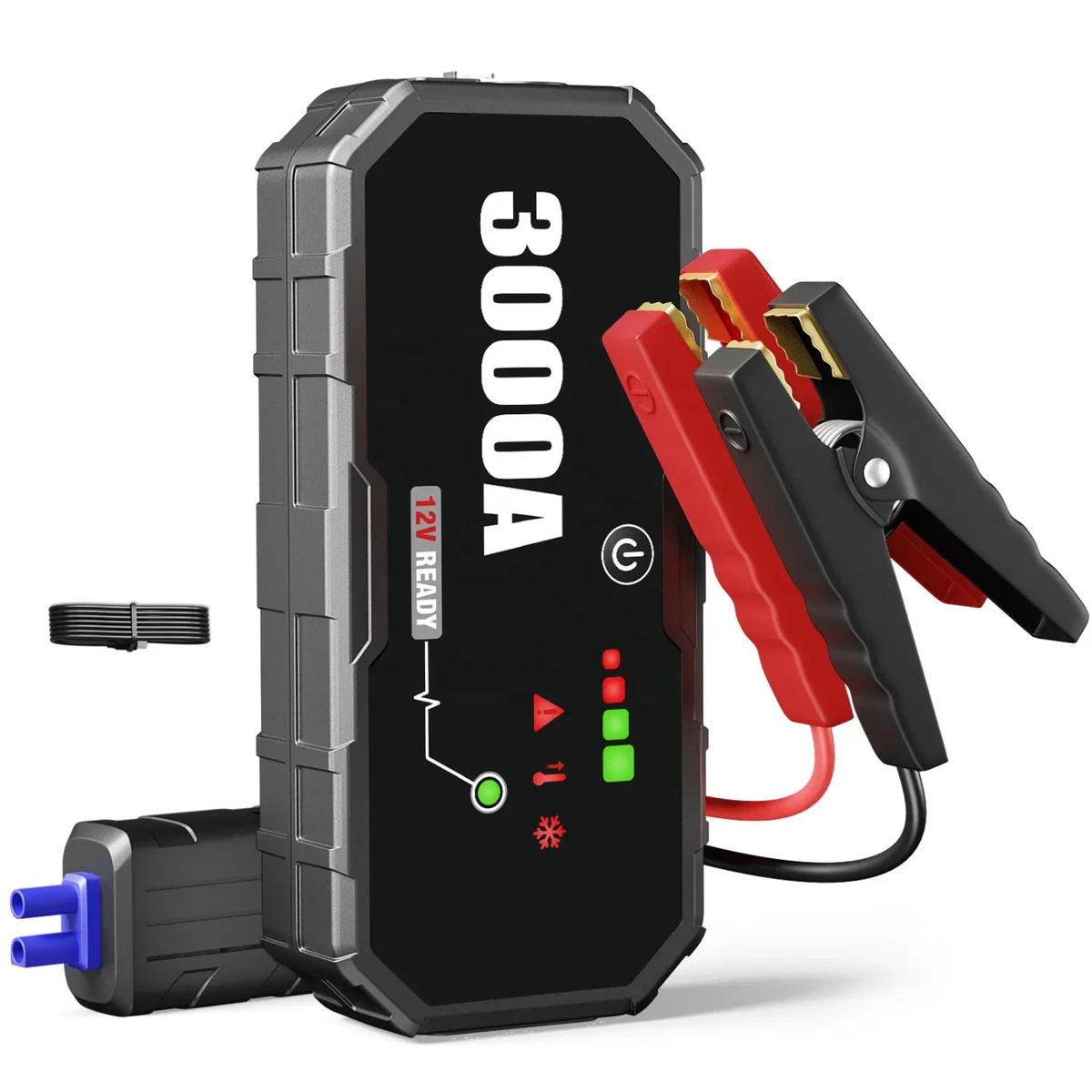 Portable 12V Car Jump Starter Booster Battery Emergency Power Pack