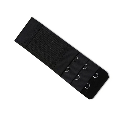 2 Hooks Ladies Plus Size Clip On Bra Extender Extension Maternity Strap Black