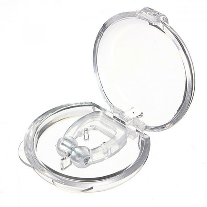 Nose Clip Stop Snoring Apnea Aid 2x Anti Snore Magnetic Silicone Device Stopper